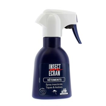 Insect &eacute;cran anti-tiques et ao&ucirc;tats pour v&ecirc;tements - spray de 200ml