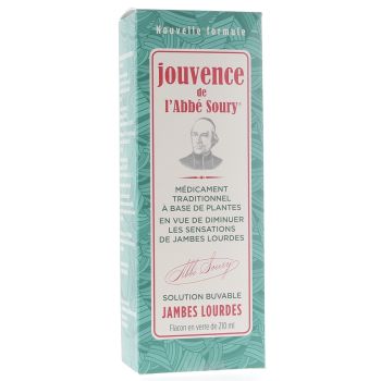 Jouvence de l'Abb&eacute; Soury solution buvable jambes lourdes - flacon de 210 ml