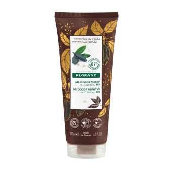 Gel douche de No&euml;l au Cupua&ccedil;u bio et f&egrave;ve de tonka Klorane - tube 200ml
