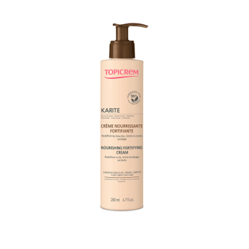 Karit&eacute; cr&egrave;me nourrissante fortifiante Topicrem - flacon-pompe de 200 ml