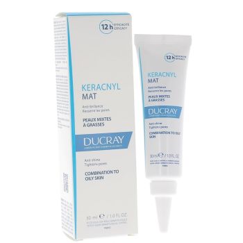Keracnyl mat cr&egrave;me anti-brillance peaux mixtes &agrave; grasses Ducray - tube de 30 ml