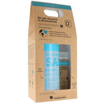 Kit gel douche &agrave; reconstituer dermasens Marque Verte - un flacon vide et un tube de 27g