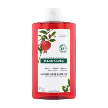 Shampooing &agrave; la grenade &eacute;clat cheveux color&eacute;s Klorane - flacon de 400 ml