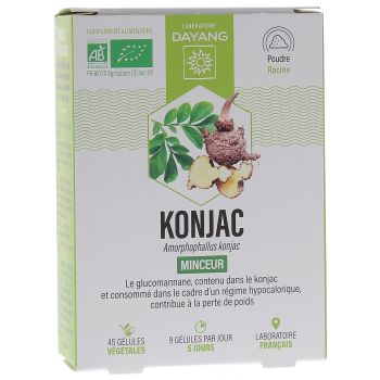 Konjac minceur bio Dayang - bo&icirc;te de 45 g&eacute;lules