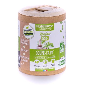 Konjac bio Ecoresponsable Nat&Form - Boite de 200 g&eacute;lules
