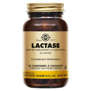 Lactase 3500 Solgar - pot de 30 comprim&eacute;s &agrave; croquer