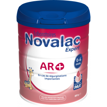 Lait 1er &acirc;ge b&eacute;b&eacute; 0-6 mois AR+ Novalac - pot de 800 g