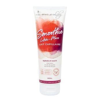 Lait capillaire Smoothie Litchi-m&ucirc;re Les Secrets de Loly - tube de 250ml