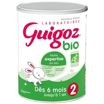 Lait en poudre Bio 2&egrave;me &acirc;ge Guigoz - boite de 800 g