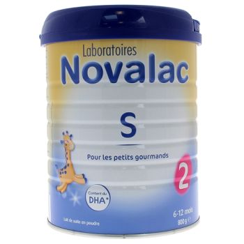 Lait en poudre pour les petits gourmands 6 &agrave; 12 mois Novalac S - pot de 800 g