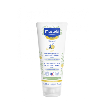 Lait nourrissant au cold cream peau s&egrave;che Mustela - tube de 200 ml
