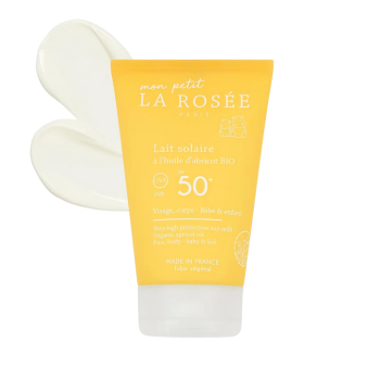 Lait solaire b&eacute;b&eacute; SPF50 La Ros&eacute;e - tube de 125ml