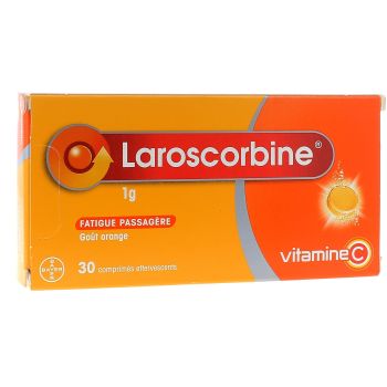 Laroscorbine 1g comprim&eacute; effervescent - bo&icirc;te de 30 comprim&eacute;s