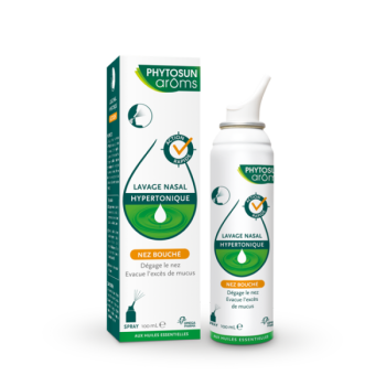 Lavage nasal hypertonique nez bouch&eacute; Phytosun ar&ocirc;ms - spray de 100ml