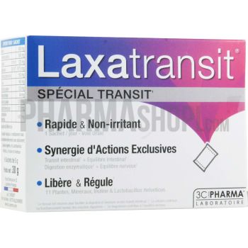 Laxatransit sp&eacute;cial transit Les 3 Ch&egrave;nes - boite de 6 sachets