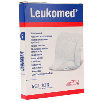 Leukomed pansements absorbants non-tiss&eacute;s Bsn m&eacute;dical - boite de 5 pansements de 8x10cm
