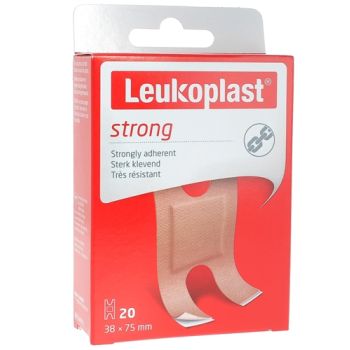 Leukoplast Strong Pansement adh&eacute;sif pr&eacute;d&eacute;coup&eacute; BSN M&eacute;dical - bo&icirc;te de 20 pansements de 3,8x7,5cm