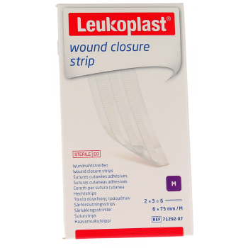 Leukosan Strip sutures cutan&eacute;es adh&eacute;sives BSN M&eacute;dical - 6 strips de 6 x 75mm
