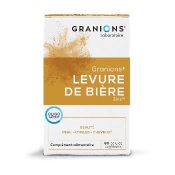 Levure de bi&egrave;re Zinc Granions - boite de 60 g&eacute;lules