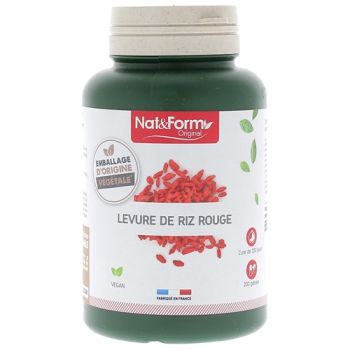 Levure de riz rouge bio Original Nat&Form - boite de 200 g&eacute;lules