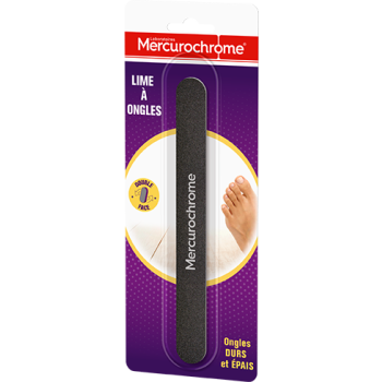 Lime &agrave; ongles Mercurochrome - une lime