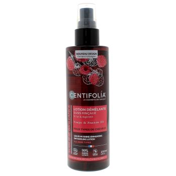 Lotion d&eacute;m&ecirc;lante sans rin&ccedil;age au vinaigre de framboise Centifolia - flacon de 200ml