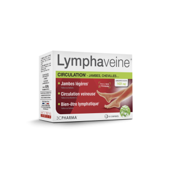 Lymphaveine circulation 3C Pharma - bo&icirc;te de 60 comprim&eacute;s