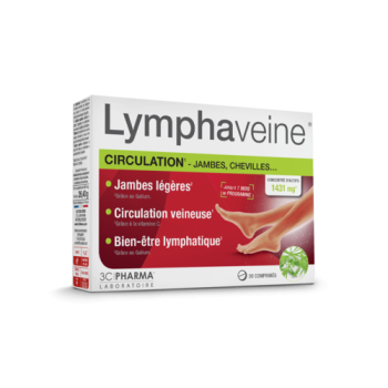 Lymphaveine circulation 3C Pharma - bo&icirc;te de 30 comprim&eacute;s
