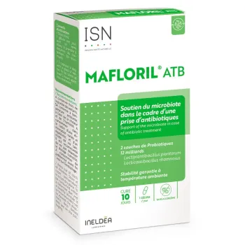 Mafloril ATB soutien du microbiote Ineldea - boite de 10 g&eacute;lules