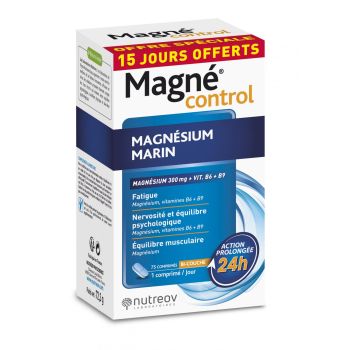 Magn&eacute; control magn&eacute;sium marin Nutreov - bo&icirc;te de 75 comprim&eacute;s