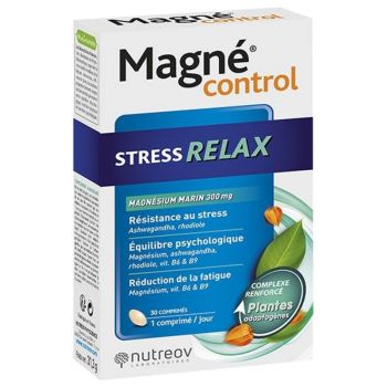 Magn&eacute; Control stress relax Nutreov - boite de 30 comprim&eacute;s