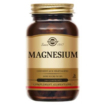 Magn&eacute;sium Bisglycinate Solgar - bo&icirc;te de 100 comprim&eacute;s