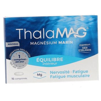 Magn&eacute;sium marin &eacute;quilibre int&eacute;rieur Thalamag - bo&icirc;te de 15 comprim&eacute;s