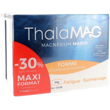 Magn&eacute;sium Marin forme physique et mentale Thalamag - lot de 2 x 60 g&eacute;lules