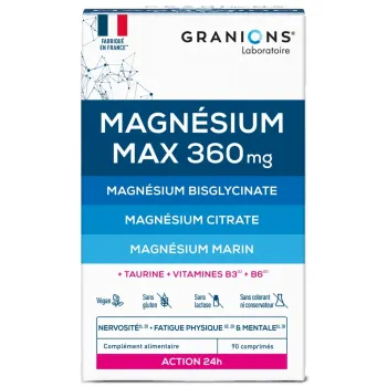 Magn&eacute;sium Max 360 mg Granions - bo&icirc;te de 90 comprim&eacute;s