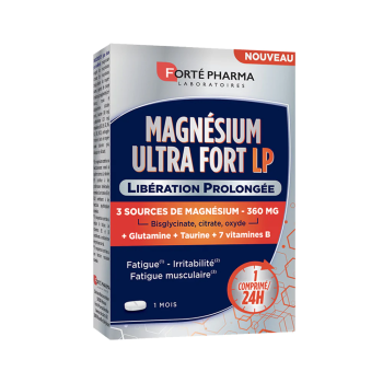 Magn&eacute;sium Ultra fort LP Fort&eacute; Pharma - bo&icirc;te de 30 comprim&eacute;s