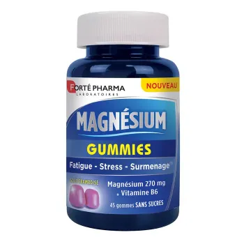 Magn&eacute;sium gummies Fort&eacute; Pharma - pot de 45 gommes