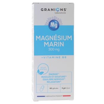 Magn&eacute;sium marin 300 mg Granions - bo&icirc;te de 60 g&eacute;lules