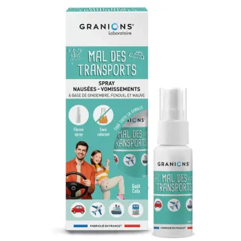 Mal des transports spray naus&eacute;es et vomissements Granions - spray de 20ml