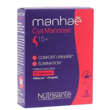 Manha&eacute; Cys Mannose Nutrisant&eacute; - 10 sticks de 30 g