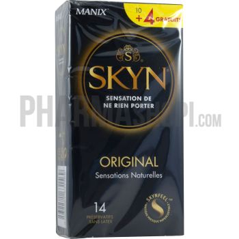 Skyn original sensations naturelles Manix - bo&icirc;te de 10 pr&eacute;servatifs + 4 gratuits