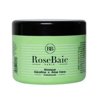 Masque &agrave; la k&eacute;ratine et &agrave; l&rsquo;aloe vera RoseBaie - pot de 500ml