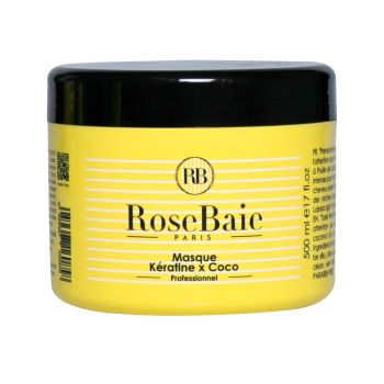 Masque &agrave; la k&eacute;ratine et &agrave; l&rsquo;huile de coco RoseBaie - pot de 500ml