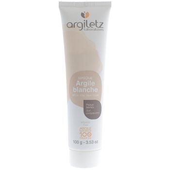 Masque argile blanche peaux ternes pr&ecirc;te &agrave; l'emploi Argiletz - tube de 100 g