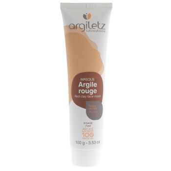 Masque argile rouge peaux s&egrave;ches pr&ecirc;te &agrave; l'emploi Argiletz - tube de 100 g