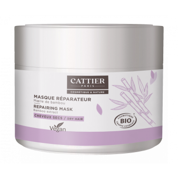 Masque capillaire r&eacute;parateur bio Cattier - pot de 200 ml