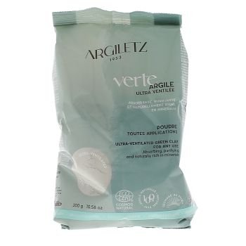 Masque et bain argile verte ultra ventil&eacute;e Argiletz - sachet de 300 g