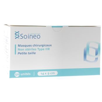 Masque m&eacute;dical enfant type IIR - bo&icirc;te de 50 masques