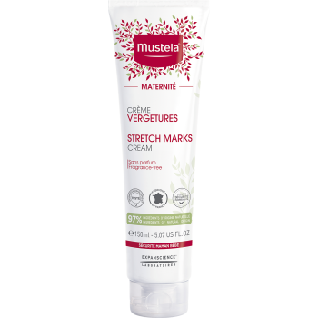 Maternit&eacute; Cr&egrave;me vergetures sans parfum Mustela - tube de 150 ml