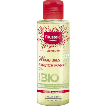 Maternit&eacute; Huile vergetures bio Mustela - flacon de 105 ml